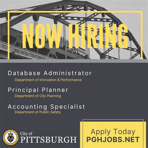 city of pittsburgh career opportunities.